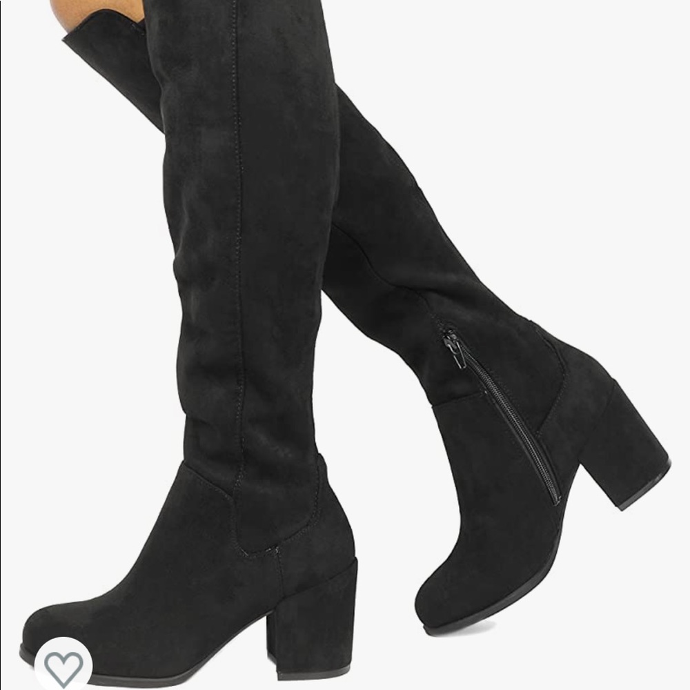 Knee High Faux Suede Boots